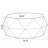 38"Three-Dimensional Embossed Pattern Design American Retro Style Coffee Table