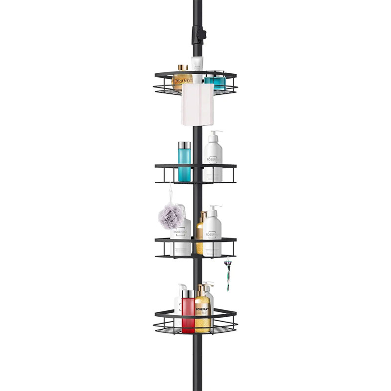 Steel Freestanding Over The Toilet Storage, Black
