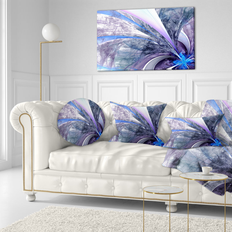 Coussin lombaire à motif floral fractal
