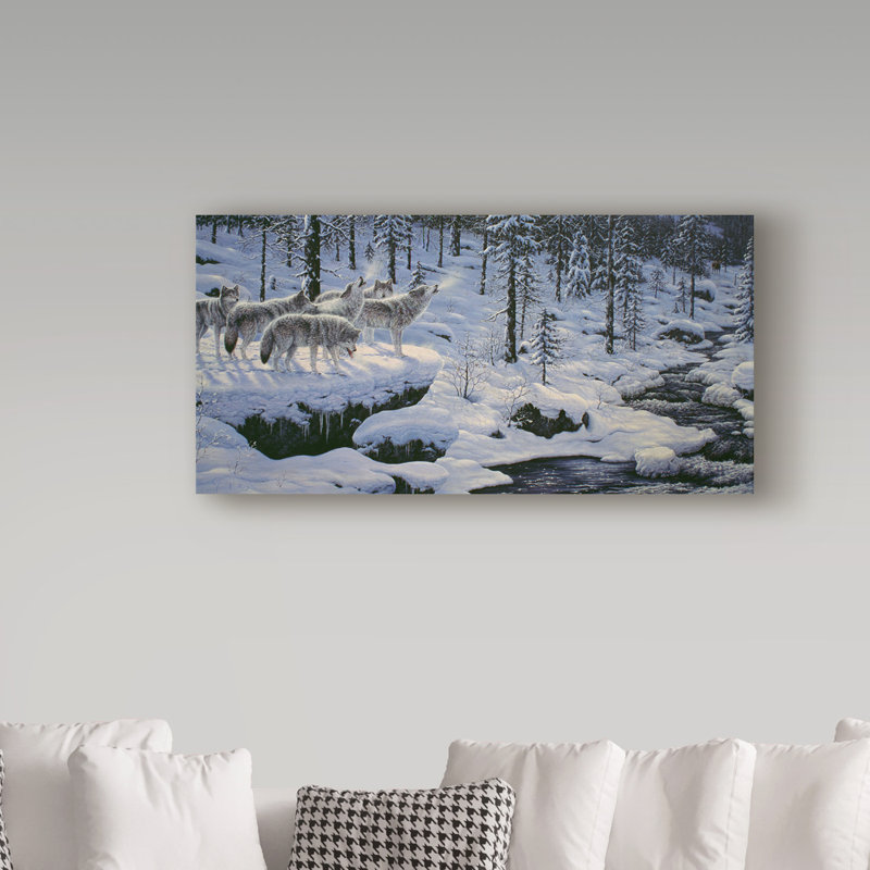 «Winters Cry» par Fazulla, impression sur toile tendue, H 10 po x l 19 po x P 2 po