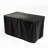 Rattan Fire Pit Table With Ceramic Tile Tabletop, Glass Wind Guard And Rain Cover, Lid