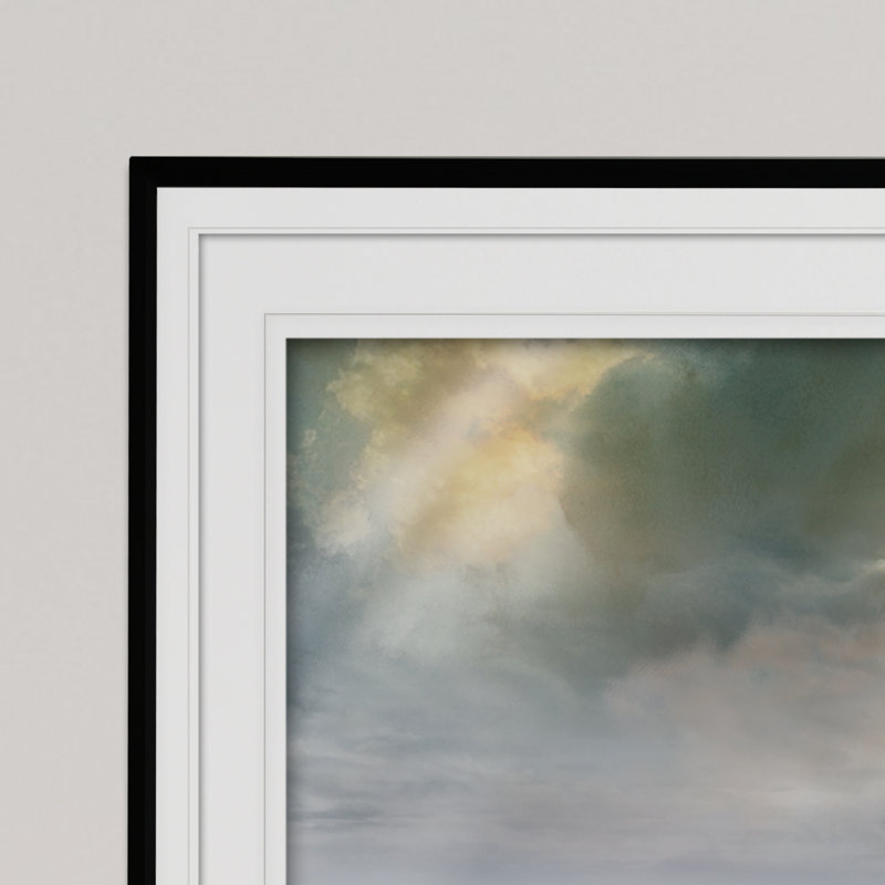 « reflection of light », reproduction de peinture à l’acrylique encadrée, Noir, H 30 po x l 40 po x P 1,5 po