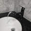 Robinet de lavabo de salle de bain à poignée simple en acier inoxydable avec douchette extractible
