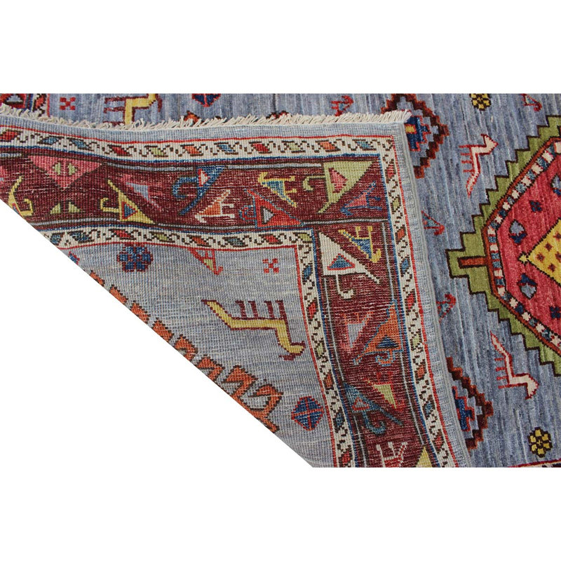 Hand Knotted Wool Southwestern Area Rug