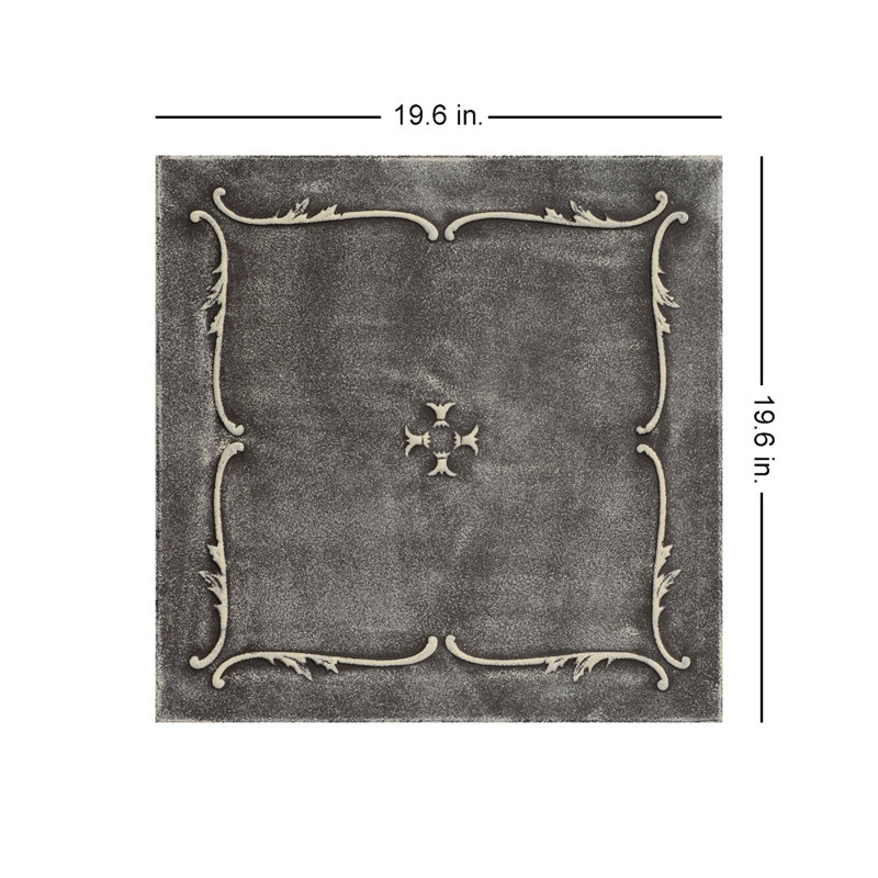 Carreau de plafond en mousse 1,6 pi x 1,6 pi Spring Buds, Beige brun