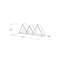 Krausgrill 3 Piece Triangle Accent Shelf