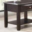 Table de bout simple en bois avec table de bout et tiroir d'appoint