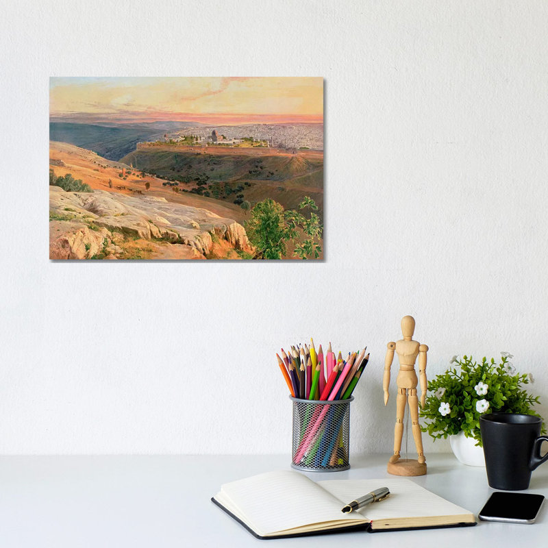 Jérusalem du mont des Oliviers, 1859 - Giclée sur toile tendue avec châssis