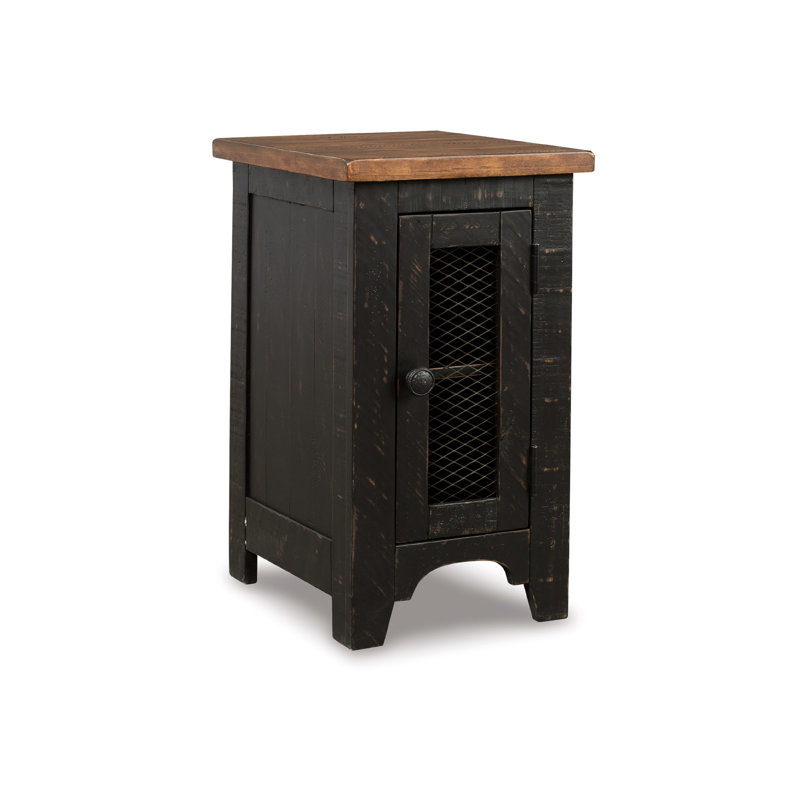 Table de bout avec rangement Hannah-Rosalie, Black