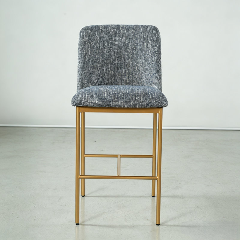 Tabouret de bar en métal, Bleu
