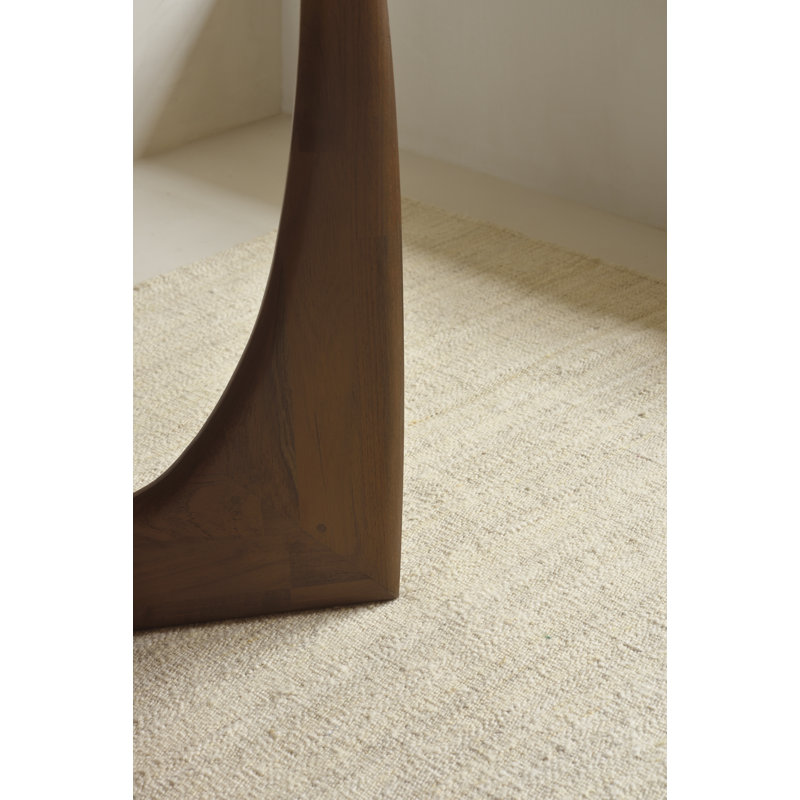 Essentials Wool Area Rug in Beige, Rectangle 6'6.5" x 9'10"