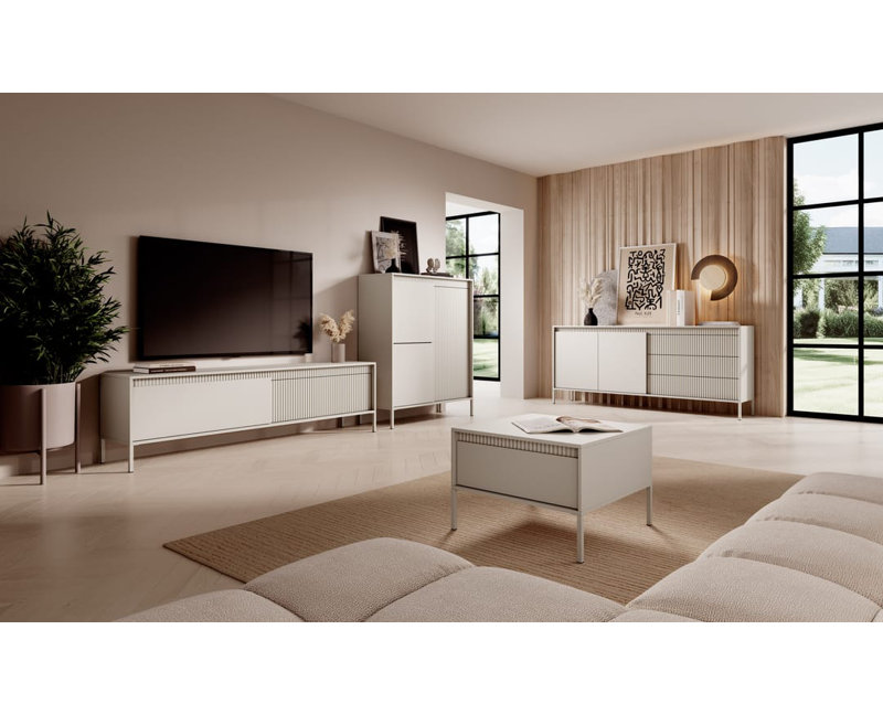 Boncho 187cm Sideboard, White