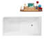 Baignoire autoportante 59 "avec drain interne Streamline-101697830