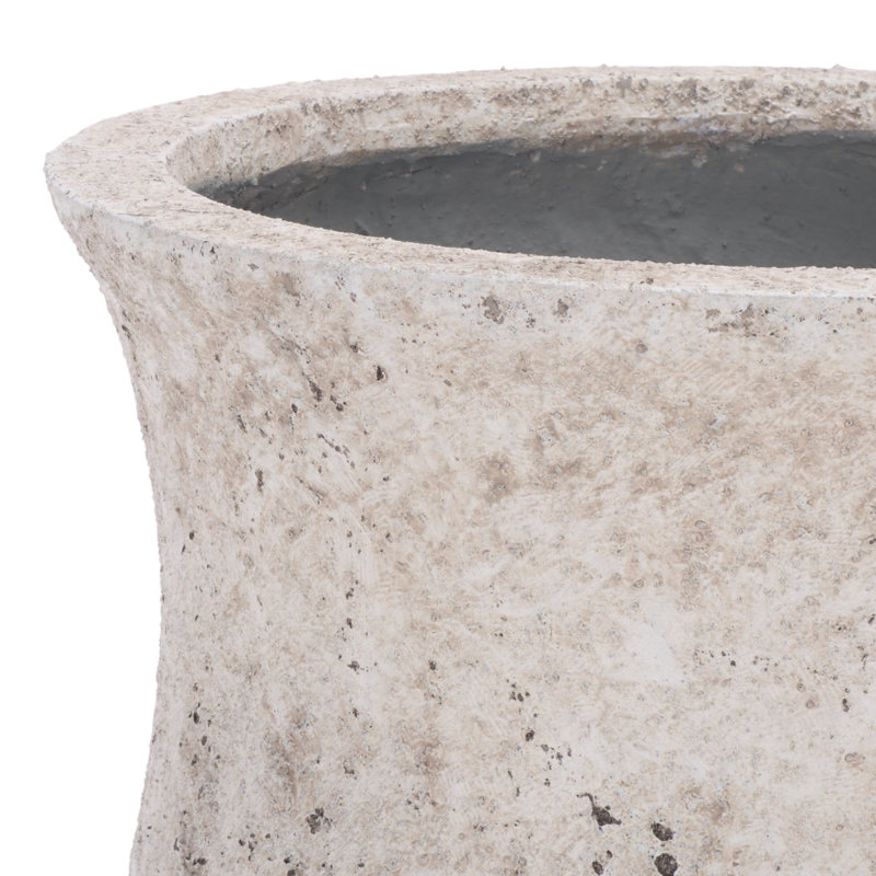 Pot à fleurs Remy, Blanc antique, 15 x 15 x 18,1