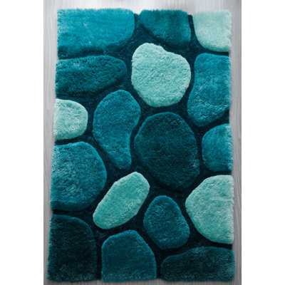 Tapis bleu sarcelle / turquoise / menthe Thionville