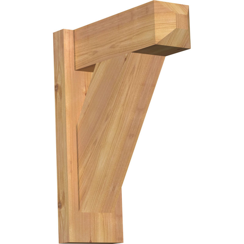 Artisan traditionnel en bois rustique, Cèdre rouge de l'Ouest l 5 1/2 po (lisse), P 14 po x H 18 po