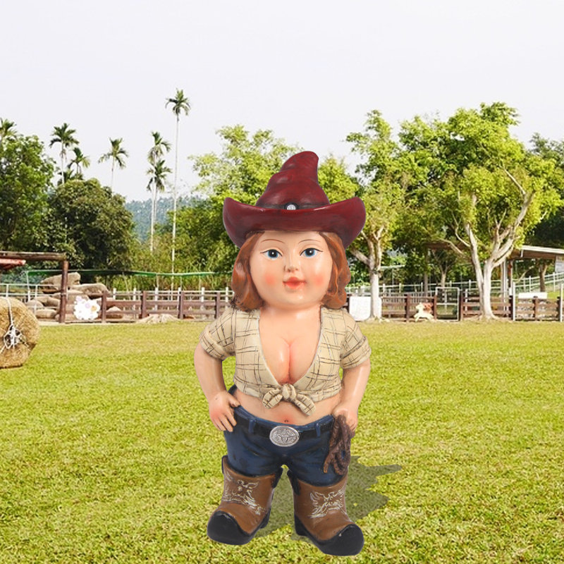  Wild West Gnome Garden Statue