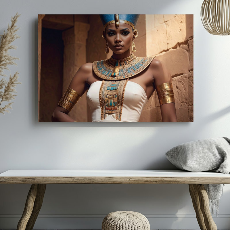 Reproduction d'art reine Nefertiti, H 30 po x l 30 po