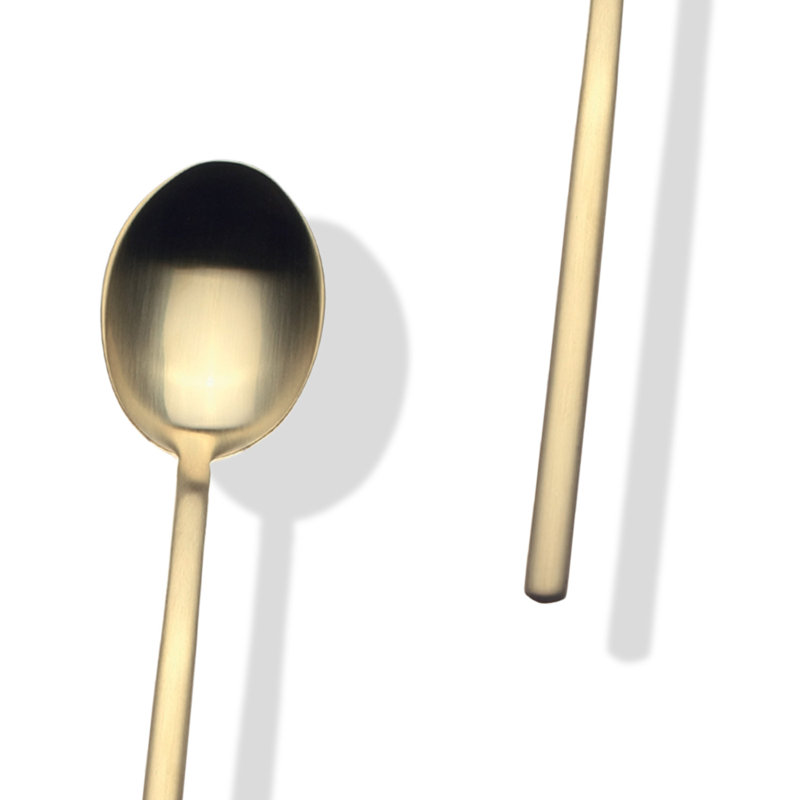 MEPRA Coffee Spoon Set 6 Pcs Due, Ice Gold