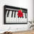 Rose On Piano Keys Canvas Print-102860517