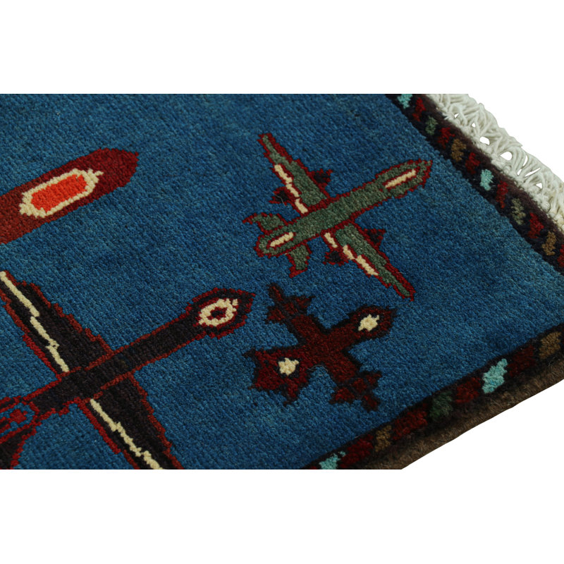 One-of-a-Kind Rectangle 2'1" X 2'10" Hand Knotted Area Rug