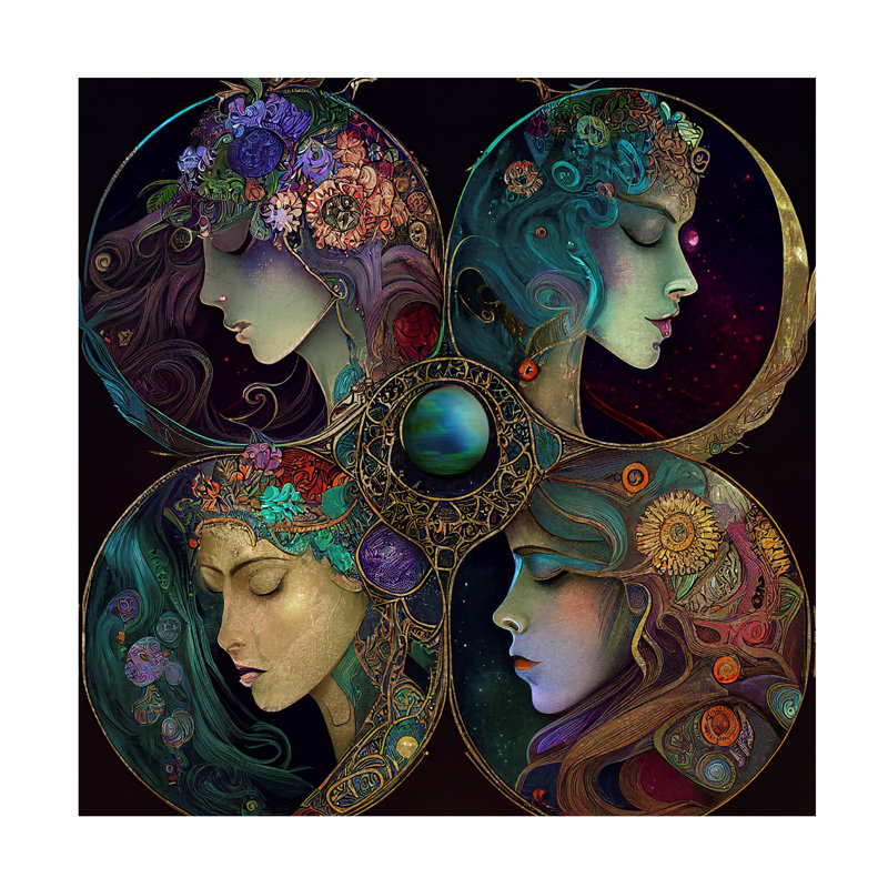 Sasha Luna Canvas Art, 14'' H x 14'' W