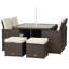 Giardino 8 - Person Wicker Patio Dining Set with Square Table , Cushions Included