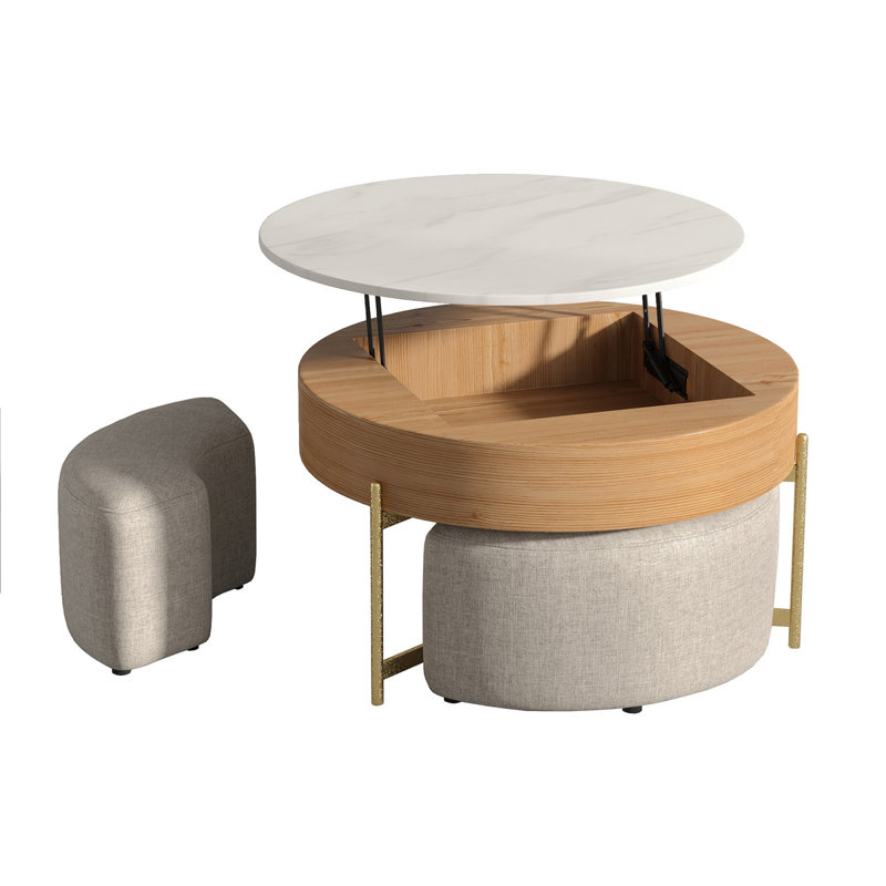 Table basse Akos, Beige