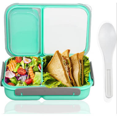 Prep & Savour Binyameen Bento Box Adult Lunch Box Containers For Kids/Adults,Toddler  Lunch Boxes For Daycare,60OZ Insulated Bento Boxes With 3  Compartments,Microwave/Freezer Safe