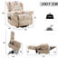 Upholstered Heated Massage Chair-75185620