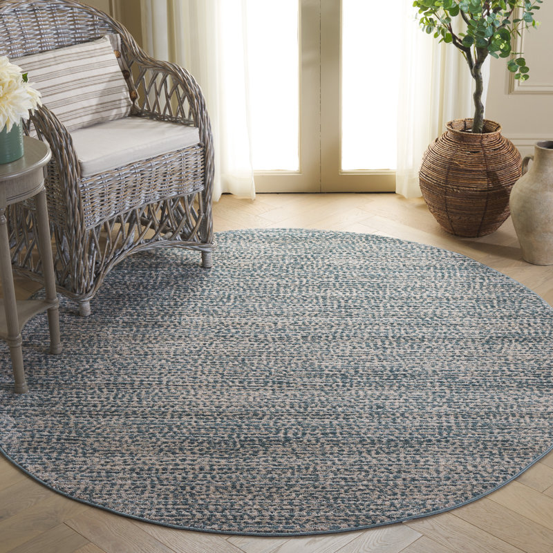 Hazel 516 Performance Abstract Rug, Round 6'