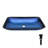 Sleek Design Glass Vessel Sink With Pop-up Drain For Stylish Bathrooms