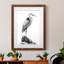 Shoreline Heron In B&W I - Peinture encadrée-966904069-966904070