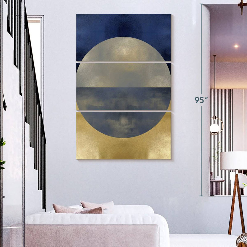 Avery Blue Sphere I, 38" H x 24" W