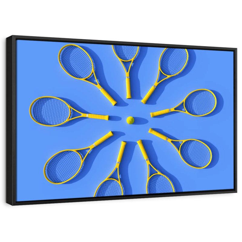 Cercle de raquette de tennis, art mural, H 13 po x l 9 po
