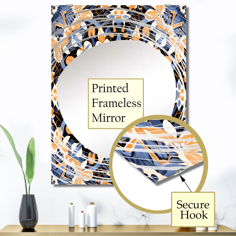 Tiles In Grèce I - Miroir mural décoratif à carreaux abstraits MIR138061, 40 po x 30 po
