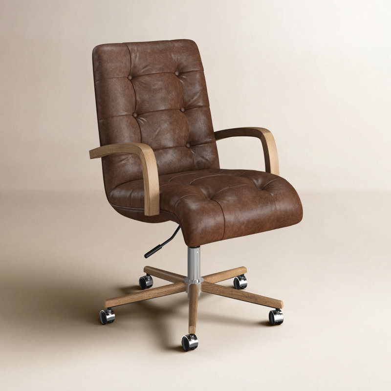 Luca Leather Swivel Task Chair