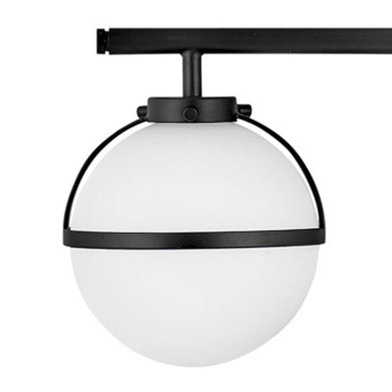 Éclairage de salle de bain à intensité variable 3 lumières Adneta, Noir