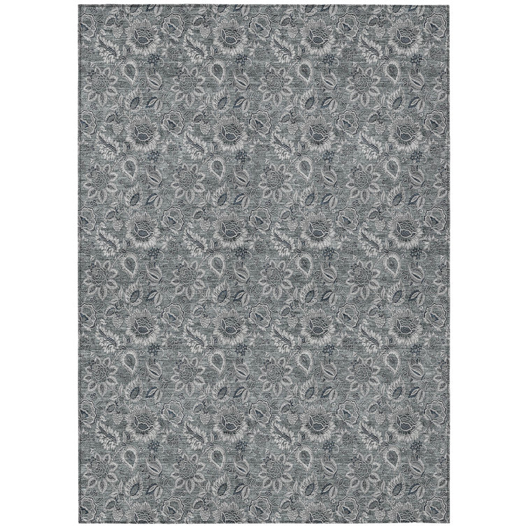 Flitwick Washable Floral Indoor / Outdoor Rug