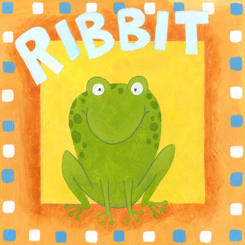 Ribbit - Wrapped Canvas Art Prints, 30cm H x 30cm W x 3.8cm D