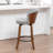 Devault Swivel Upholstered Counter Stool With Wood Frame-123161753