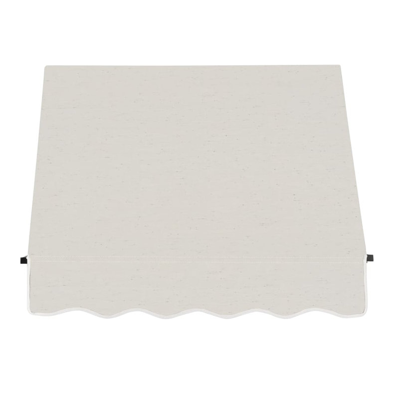 Awntech Santa Fe Acrylic Fabric Fixed Awning with Iron Rope Arms, 44" H x 52.5" W x 36" D, Oatmeal Tweed