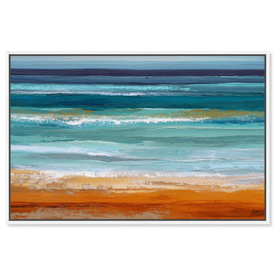 «Rhythm of the Waves I Coastal Art», reproduction d'art sur toile par Art Remedy