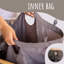 Fabric and Bamboo Laundry Hamper-368519605