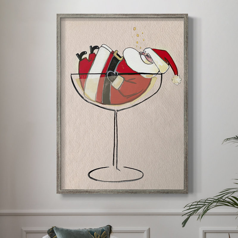 Reproduction encadrée «Get Blitzened Collection B» en bois massif, H 30 po x l 24 po