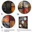 Carreaux colorés de couleurs terre I - art mural abstrait-255798082-255798103