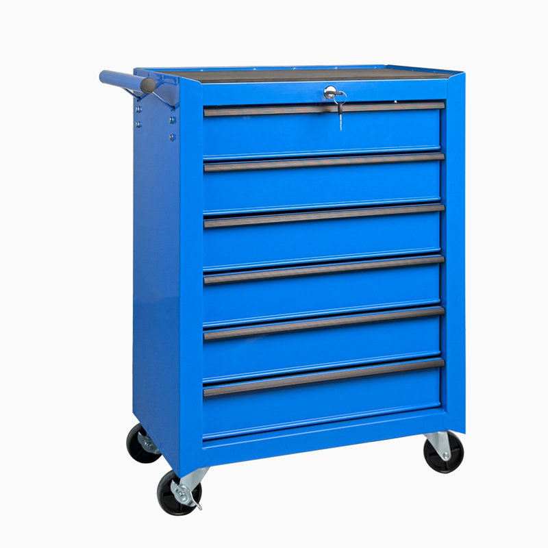 Coffre à outils roulant en métal, Blue