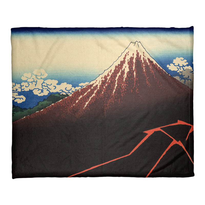 Sewn Throw Blanket, Red/Blue