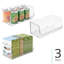 Bacs de rangement empilables à devant ouvert - Rangement pour la cuisine et le garde-manger - Rangement pour collations ou conserves