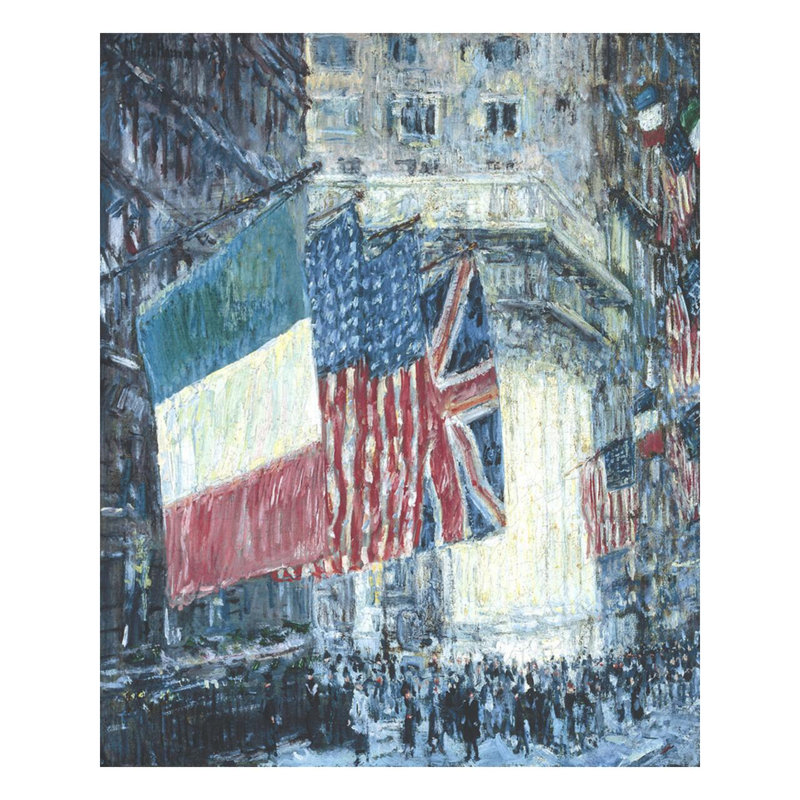 Avenue of the Allies par Childe Hassam - Estampe numérique, H 40 po x l 32 po